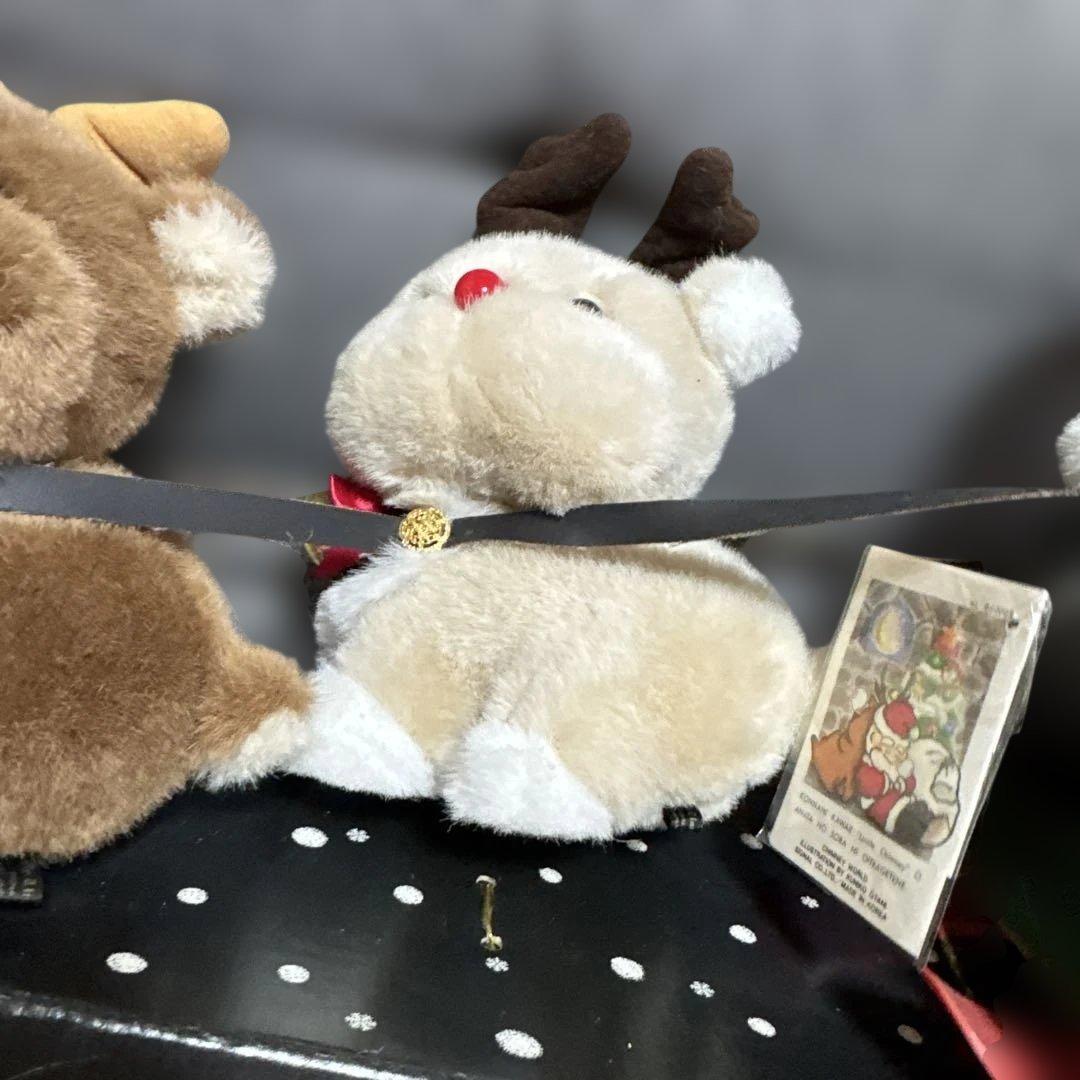 希少♡昭和レトロ　チムニーワールド クリスマス　ソリに乗ったサンタさん/トナカイ
