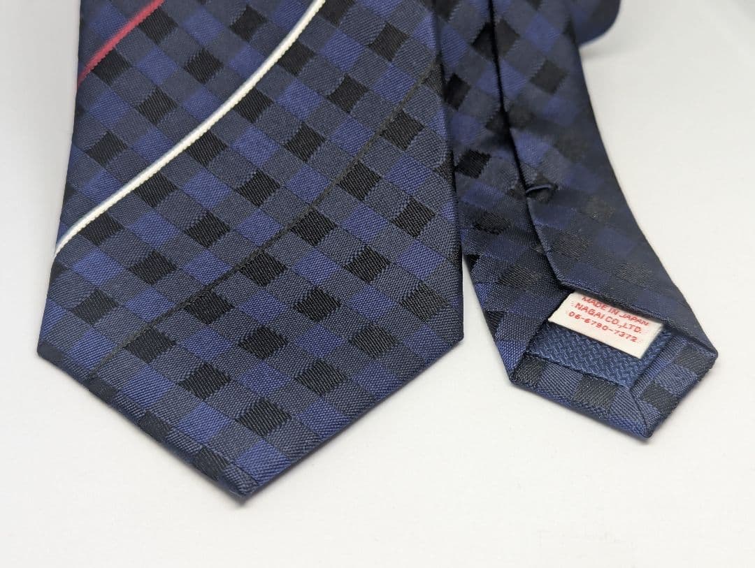 浦和レッズ ネクタイ 麻布テーラー チェック 美品 シルク 希少