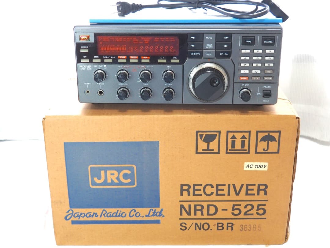 日本無線 JRC NRD-525 広帯域受信機 V.UHFコンバータ内蔵/元箱