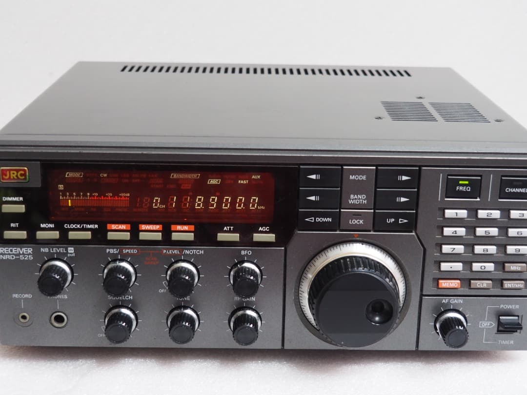 日本無線 JRC NRD-525 広帯域受信機 V.UHFコンバータ内蔵/元箱