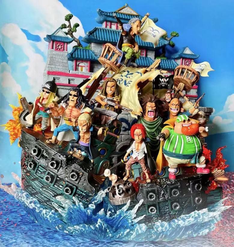 ワンピース YZ 赤髪海賊団 EX版 9点 ガレージキットスタチュー フィギュア