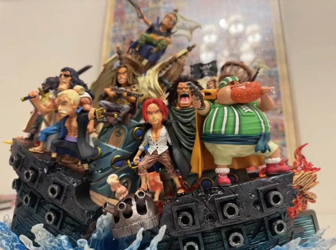 ワンピース YZ 赤髪海賊団 EX版 9点 ガレージキットスタチュー フィギュア