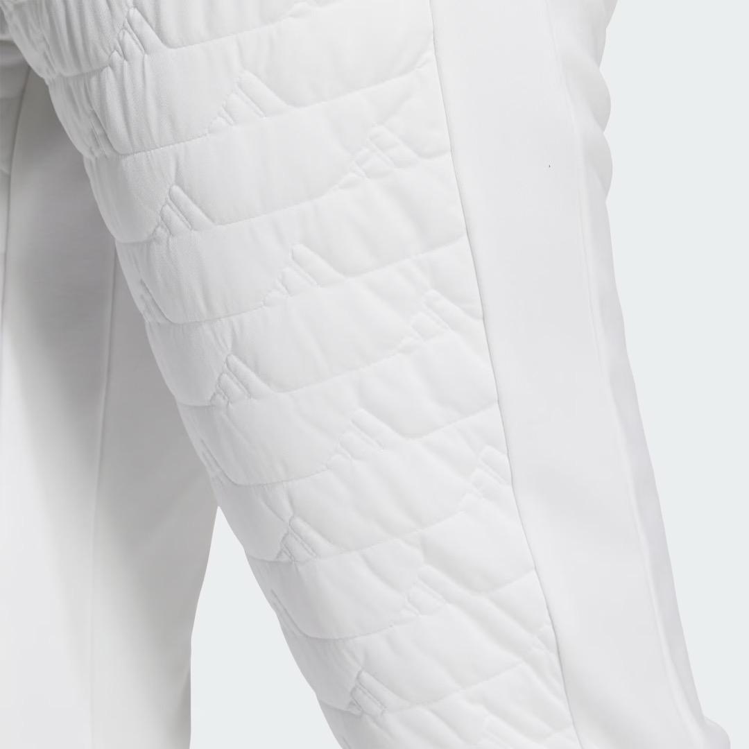 【XL】定価37,400円 アディダスゴルフ 保温 中綿 キルト セットアップ白