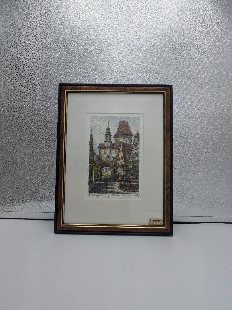 ドイツの E. Geissendorfer作 ローテンブルク 時計塔