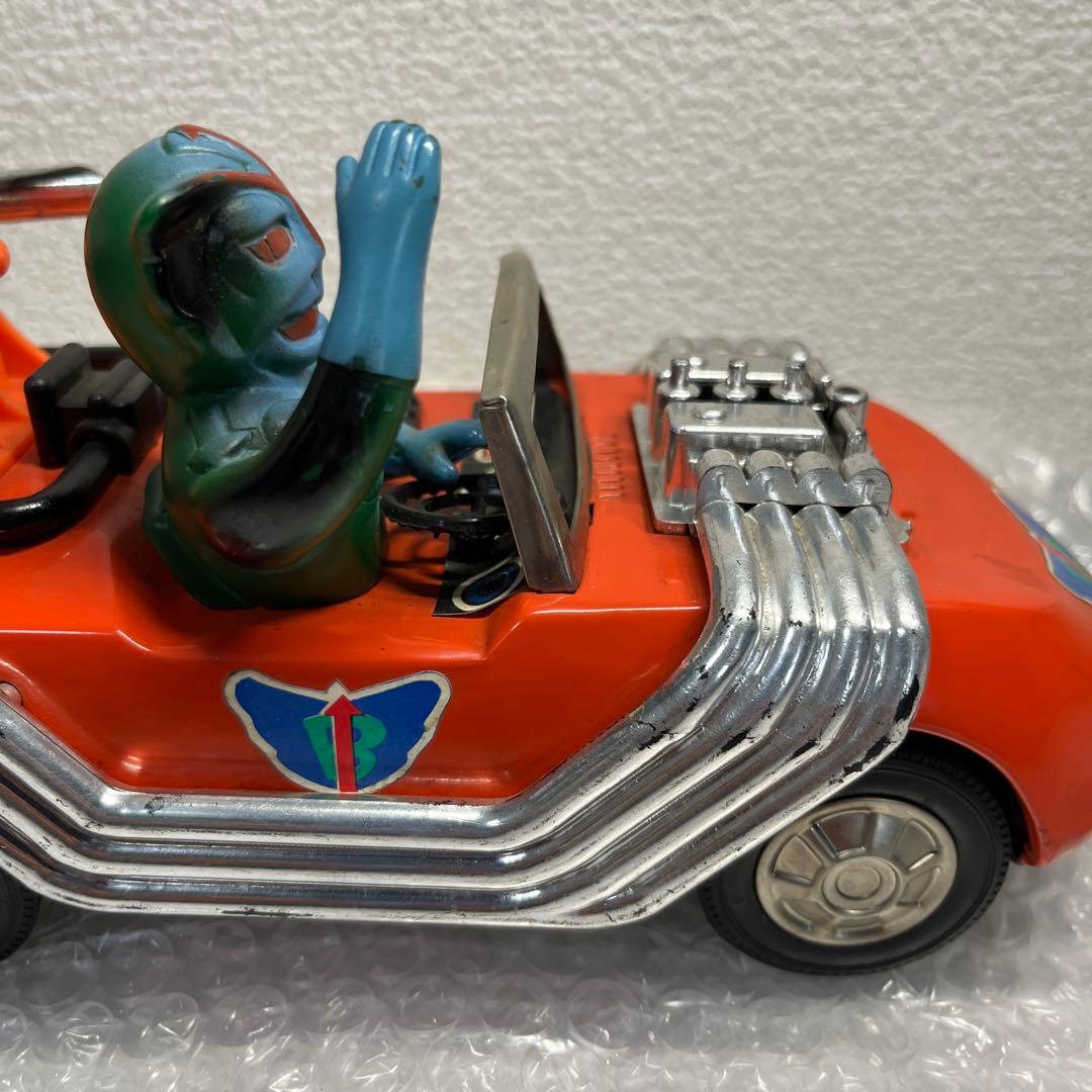 ⚠️美品　当時物　走る！マッハロッド　ブリキ　超人バロムワン　ボップ　ポピー製