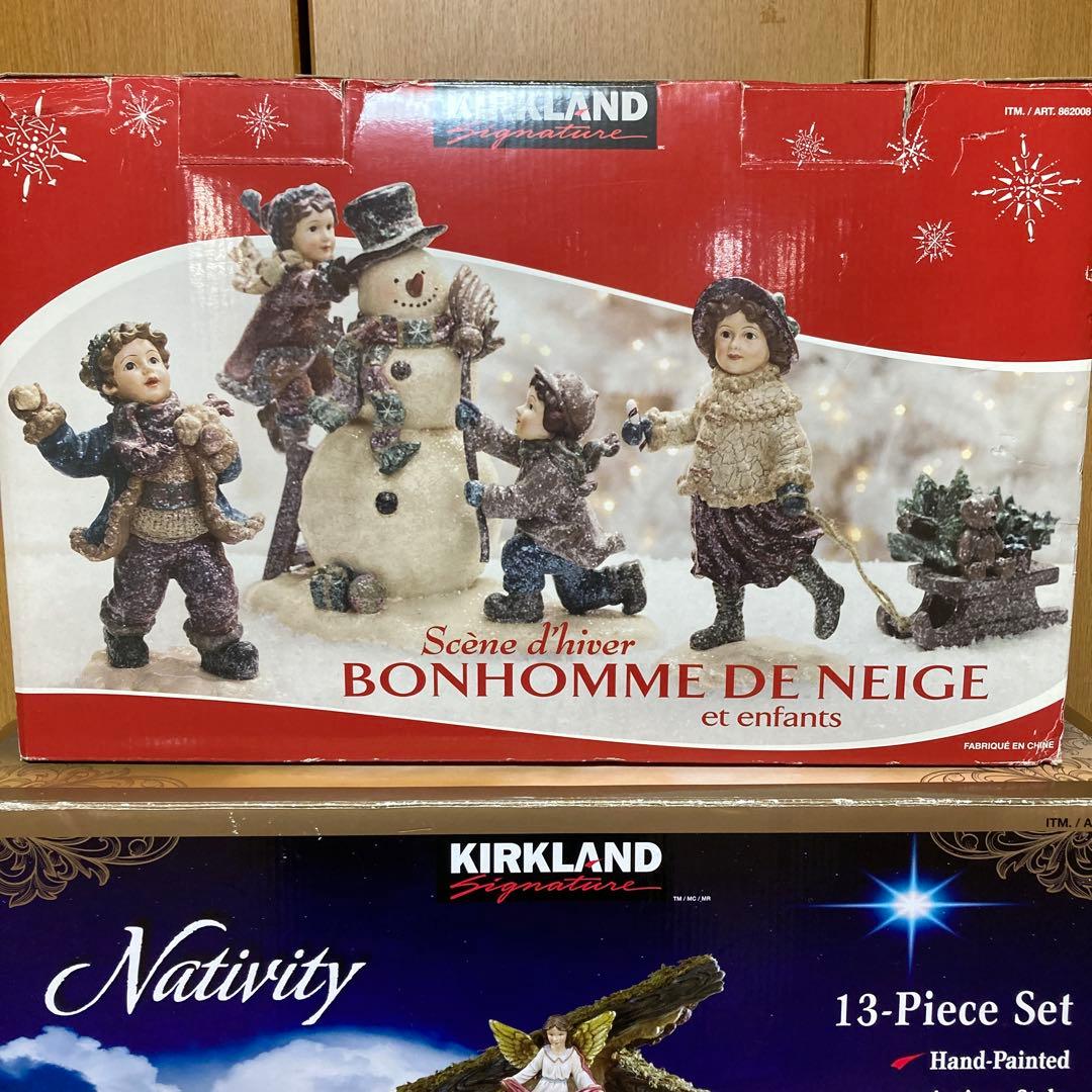 キリスト誕生　スノーマン　オブジェ　カークランド