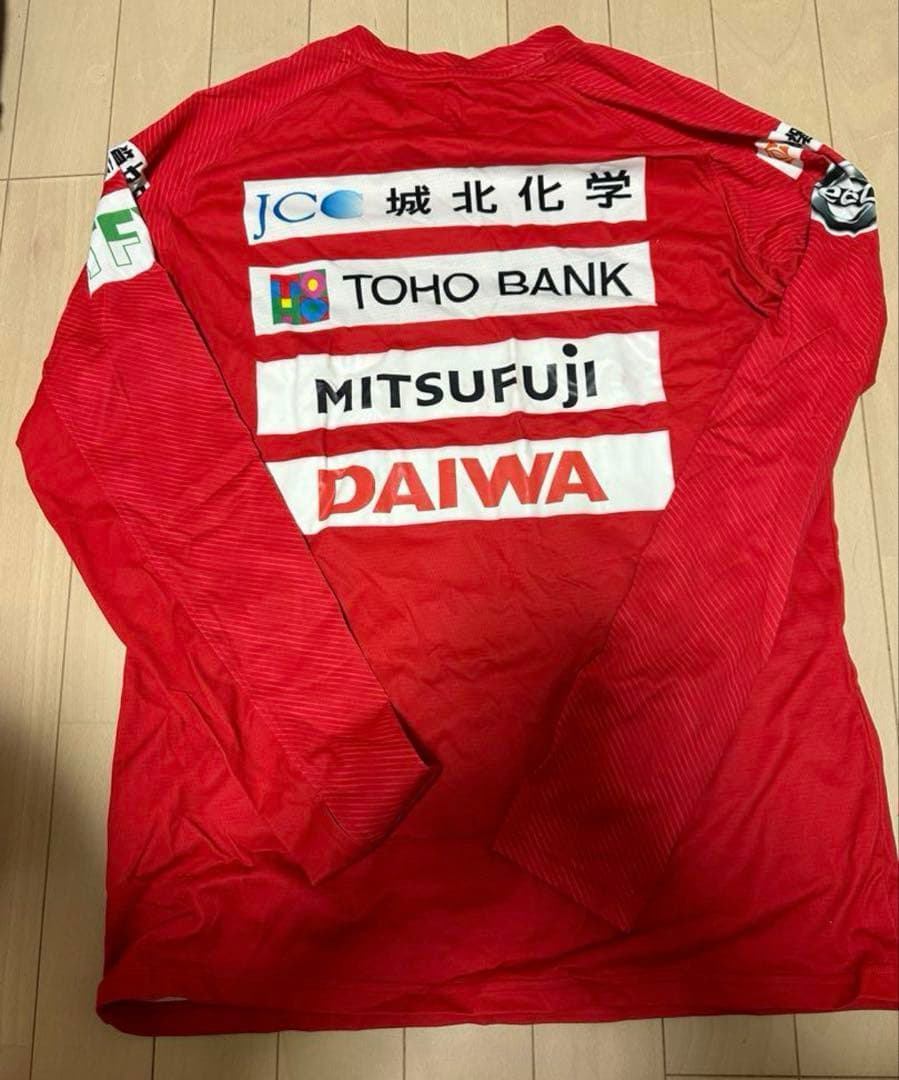 いわきfc 長袖　選手支給品　サッカー　ウェア　スポンサー