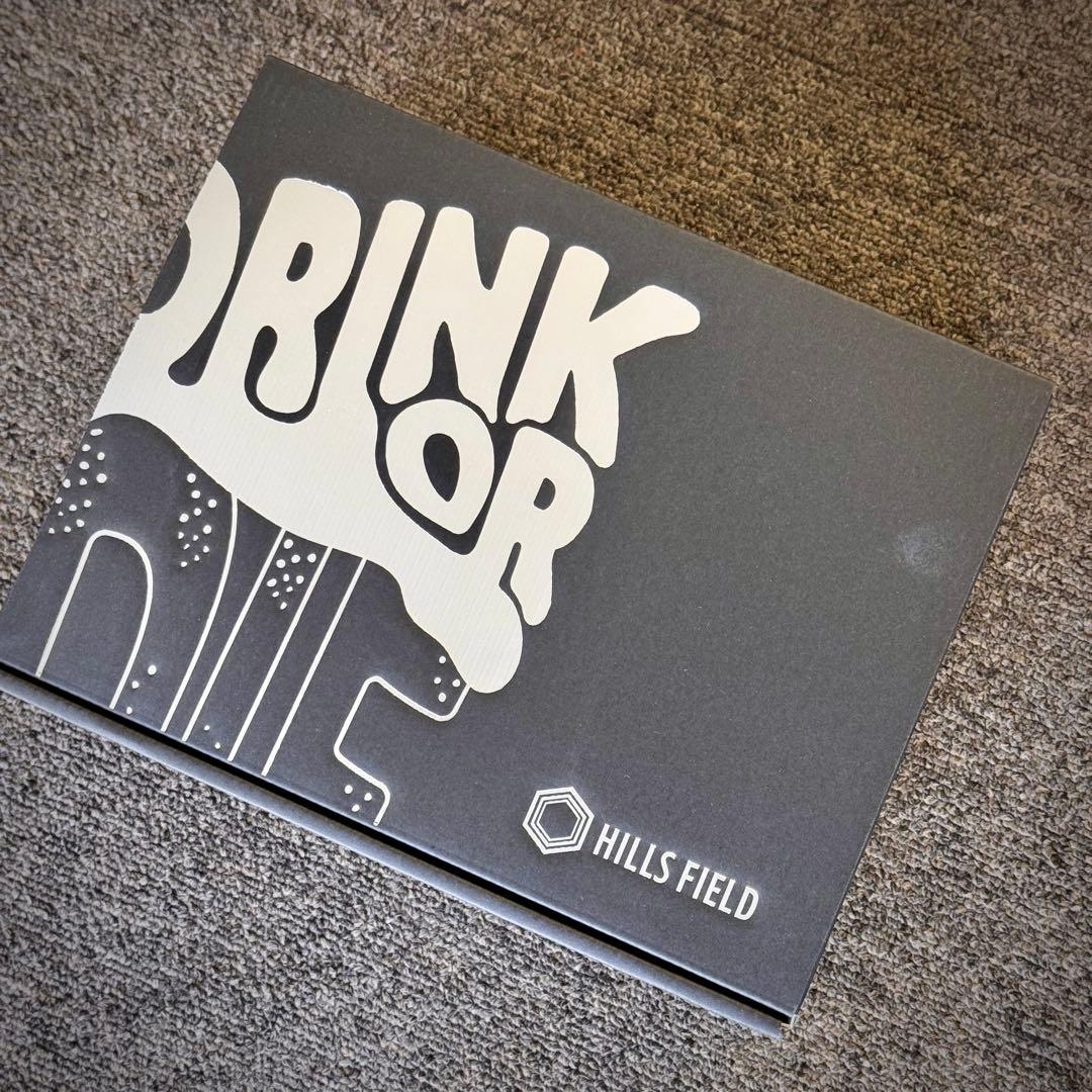 【初回限定】HILLSFIELDパイントグラス+ TシャツXL 黒ビールver