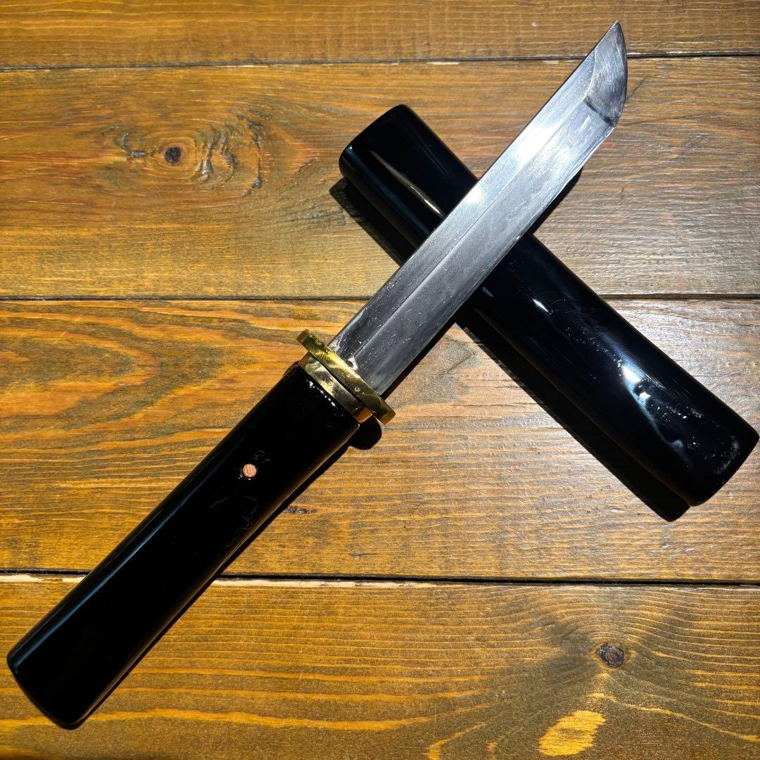 日本刀残欠クラフトナイフNo.88 国吉 黒鞘