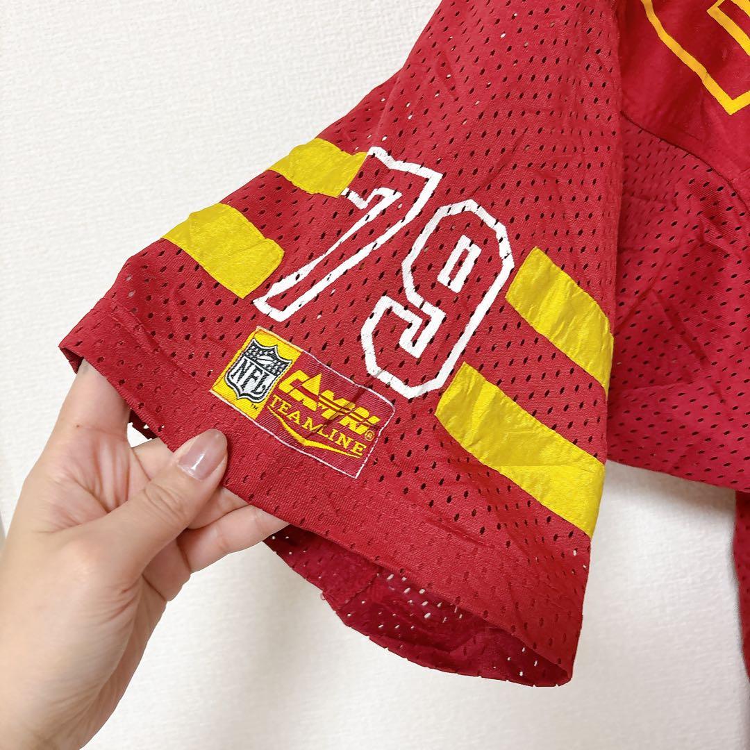 希少 90s NFL ワシントン レッドスキンズ メッシュジャージ CAMPRI