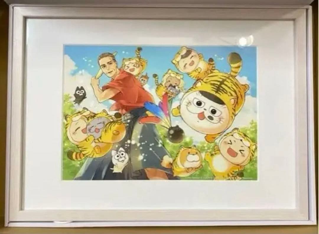 おじさまと猫　桜井海先生　描き下ろしイラスト複製原画　※現存２点のうち1点