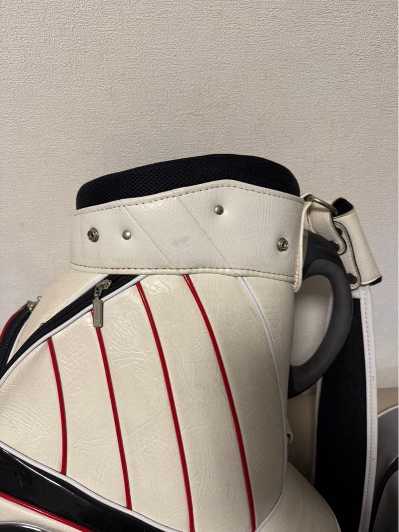 【送料込み】希少ゴルフバッグ　トムス　3点式ショルダー　高級キャディバッグ