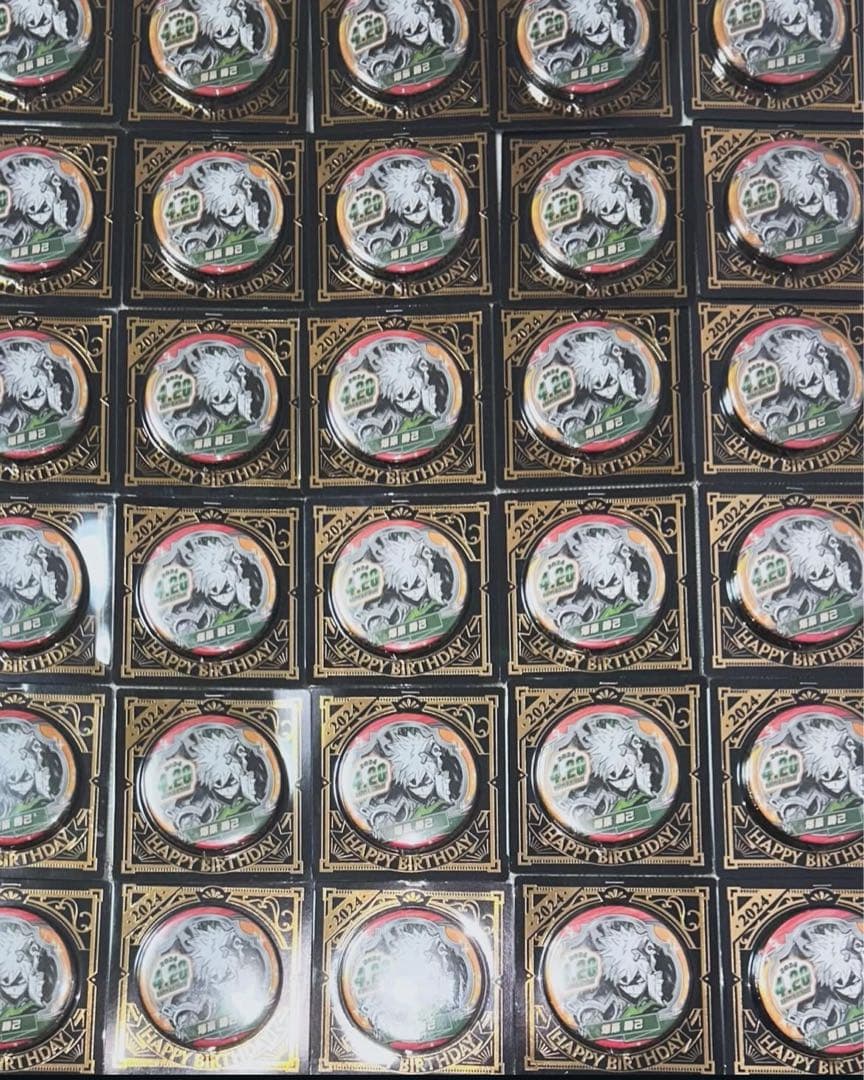バースデー缶バッジ 2024年 45個セット 爆豪勝己