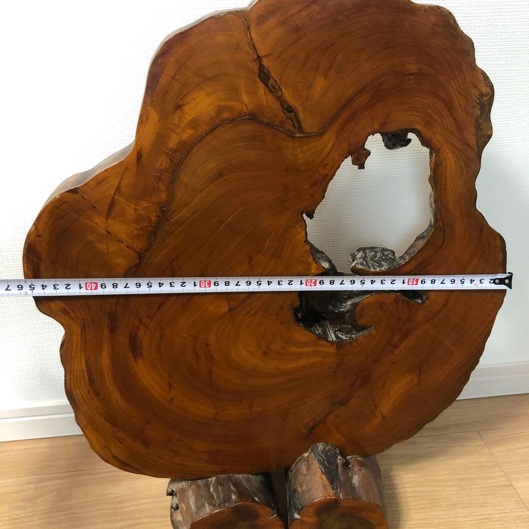 衝立　自然木一枚板の衝立　置物　骨董品