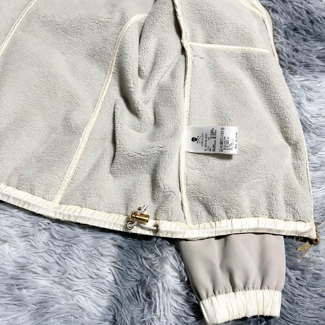 MARK&LONA 中綿フリースジャケット　ナイロン　切替　ブルゾン　38