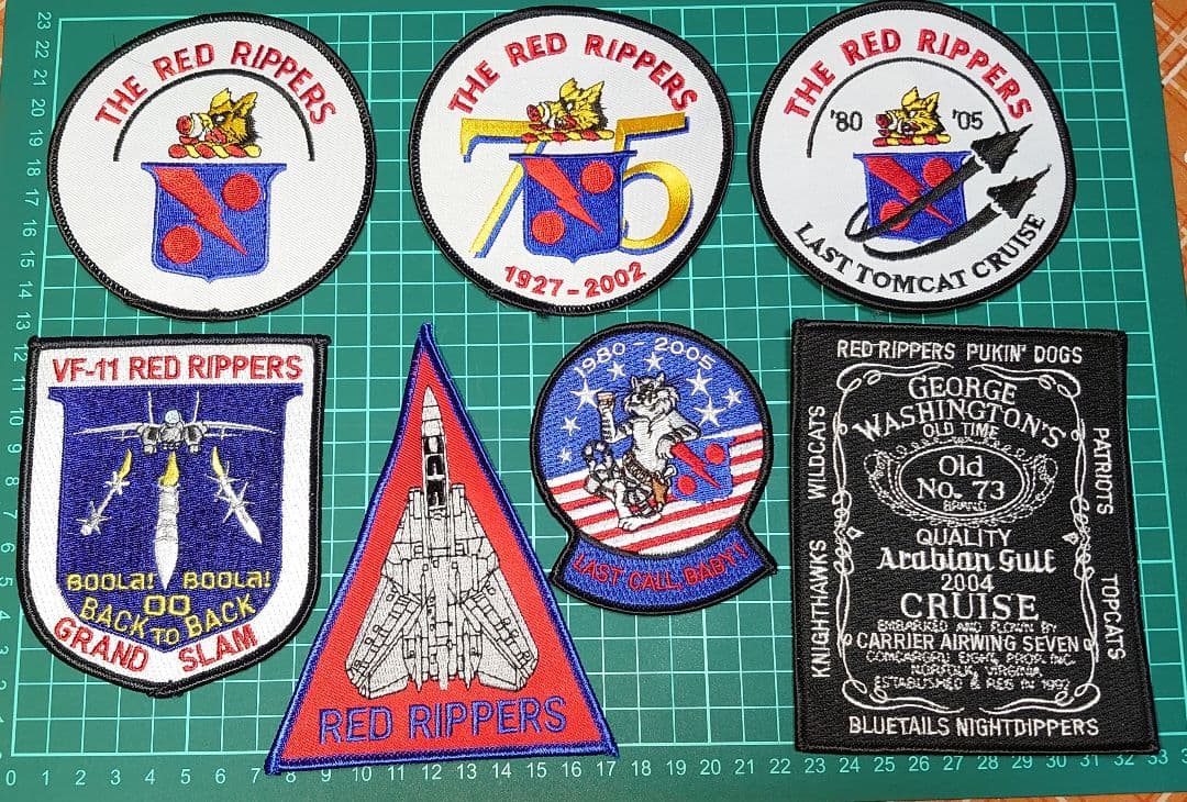 レア VF-11 レッドリッパーズ パッチセット CWU トムキャット