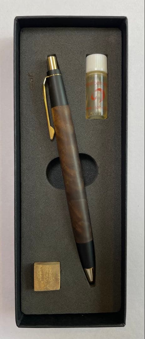 野原工芸 栗上杢 ゴールド金具 シャーペン