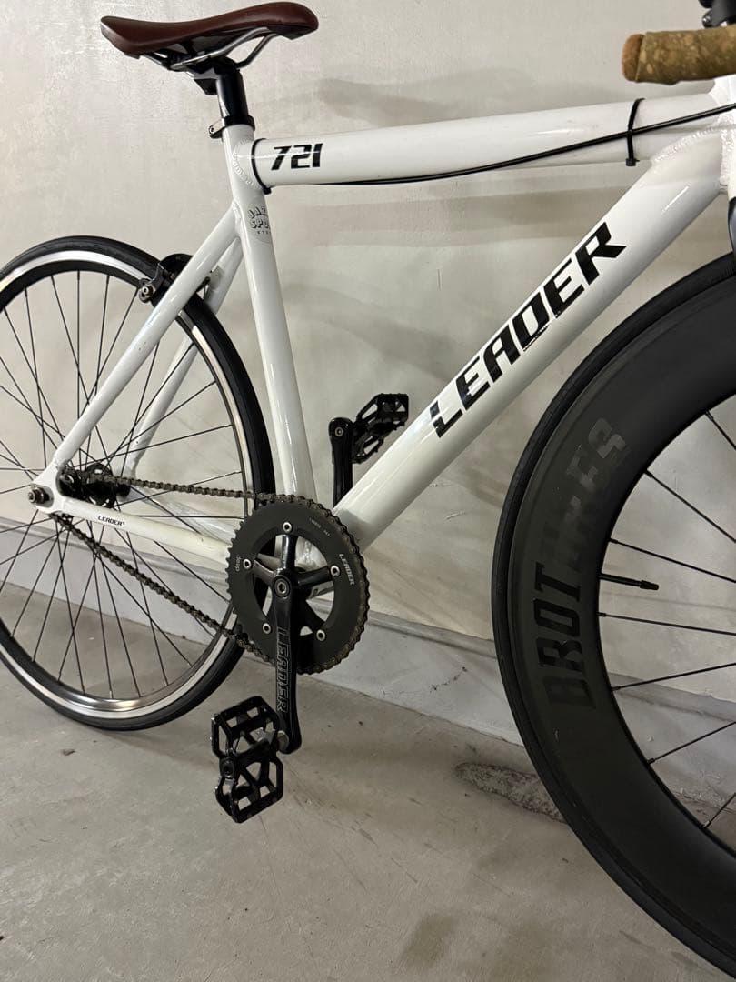 最終値下げ〜10/10 LEADER 721 ピストバイク ホワイト