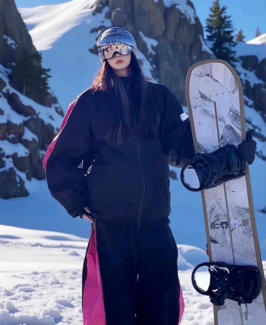 スノーボードウェア ブラック/ピンク　上下
