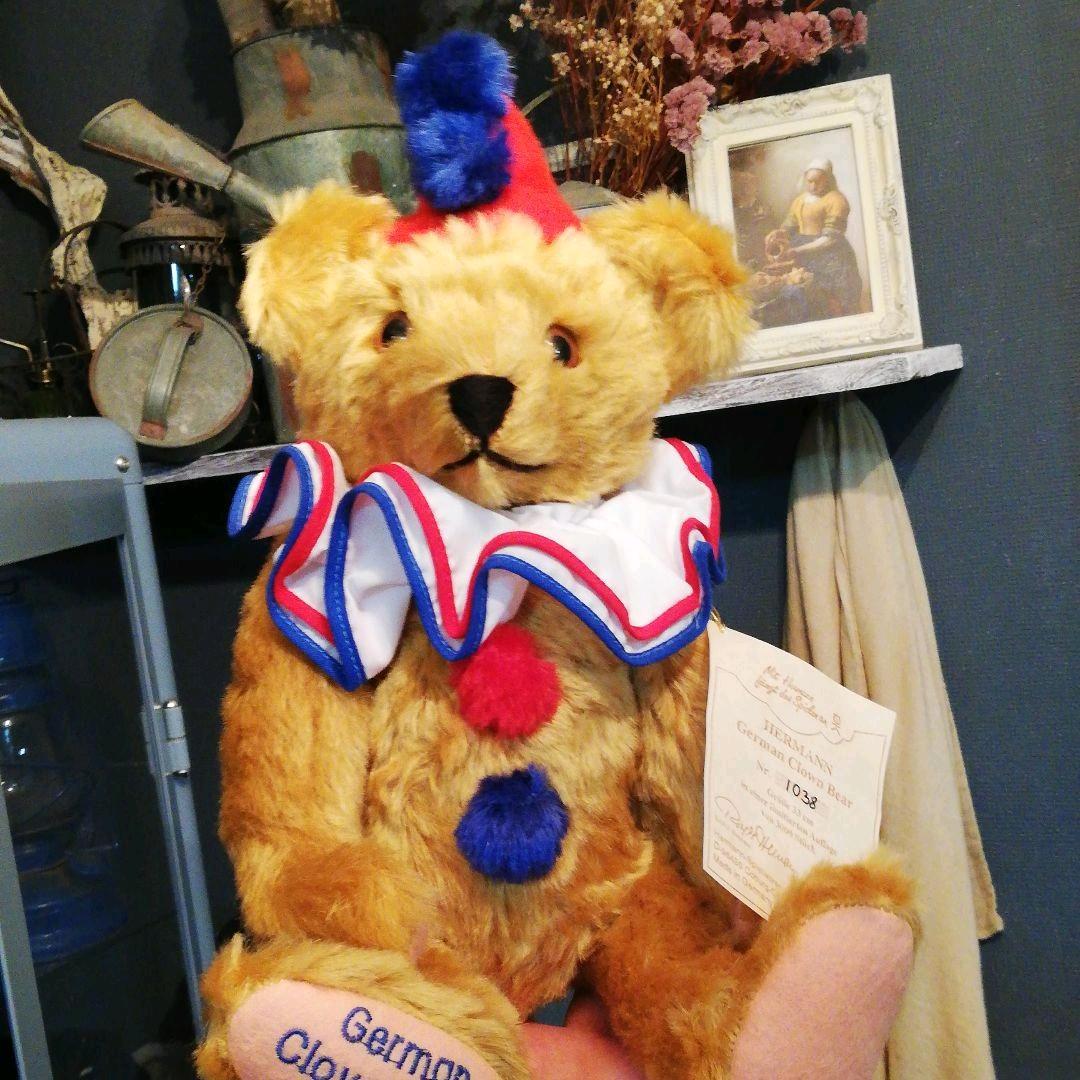 緑ハーマン　テディベア　ヴィンテージ