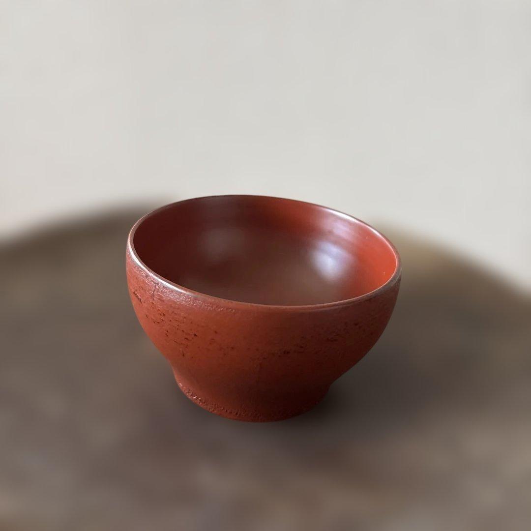 赤木明登氏作 ぐい呑み(大)黒、赤