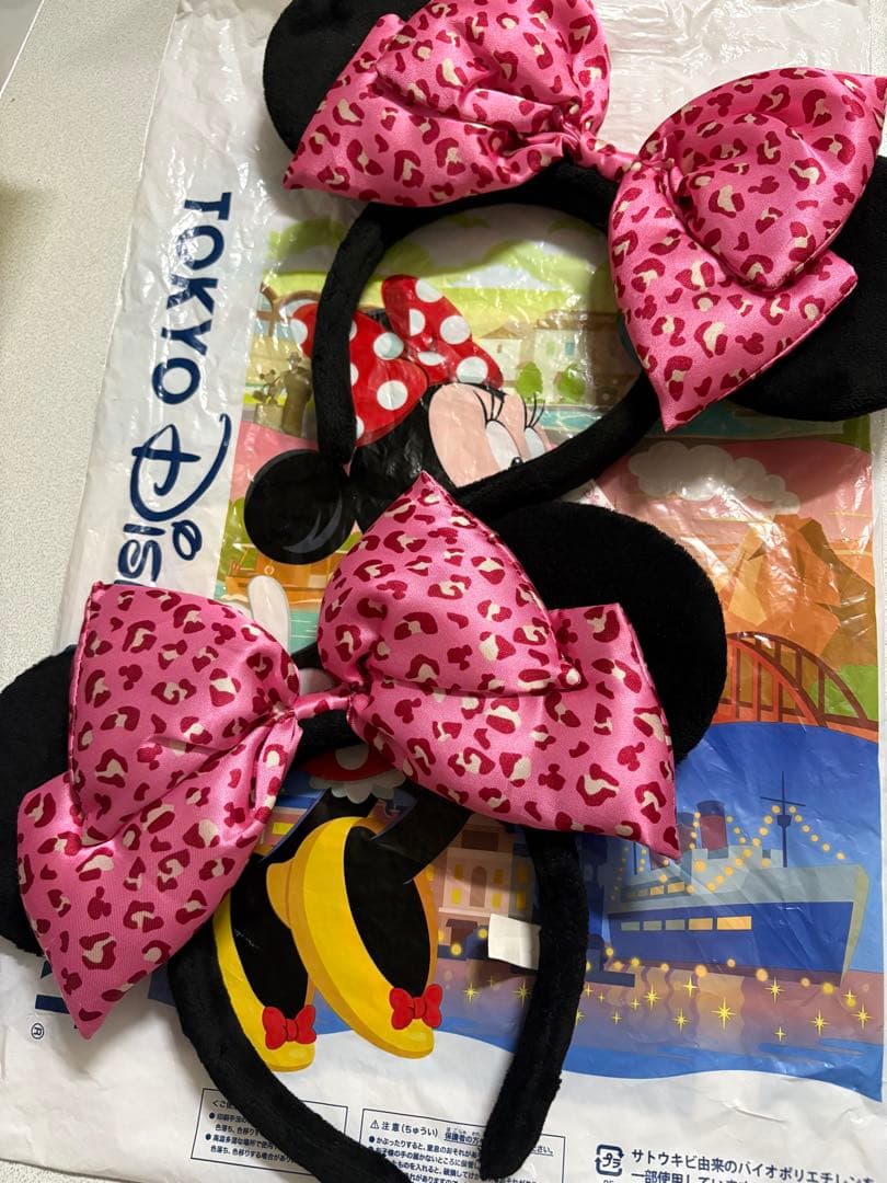 【大人気♡レア】カチューシャ ミニー ヒョウ柄 レオパード ピンク 2つセット