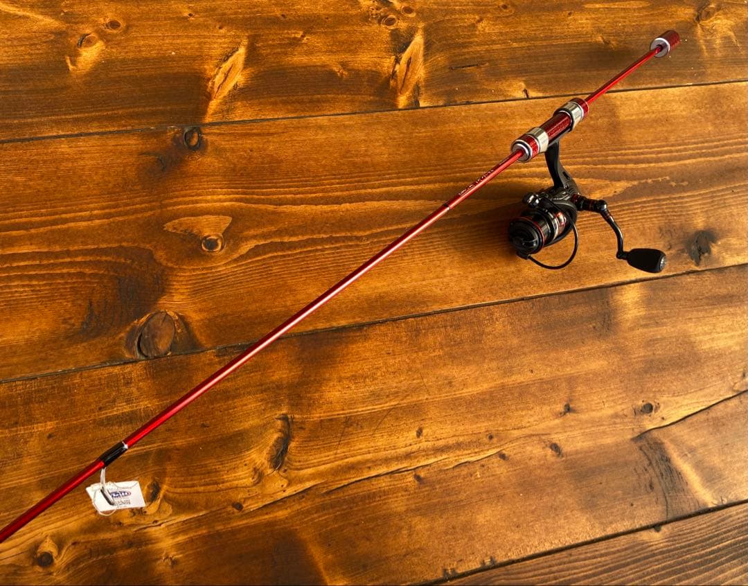 アジングセット　超軽量　S612ULF アジングロッド　リール　ヘッドライト付き