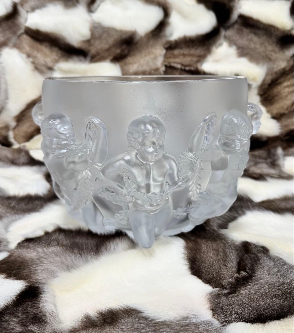 幅31.5cm LALIQUE ラリック　リュクサンブールベース 花瓶