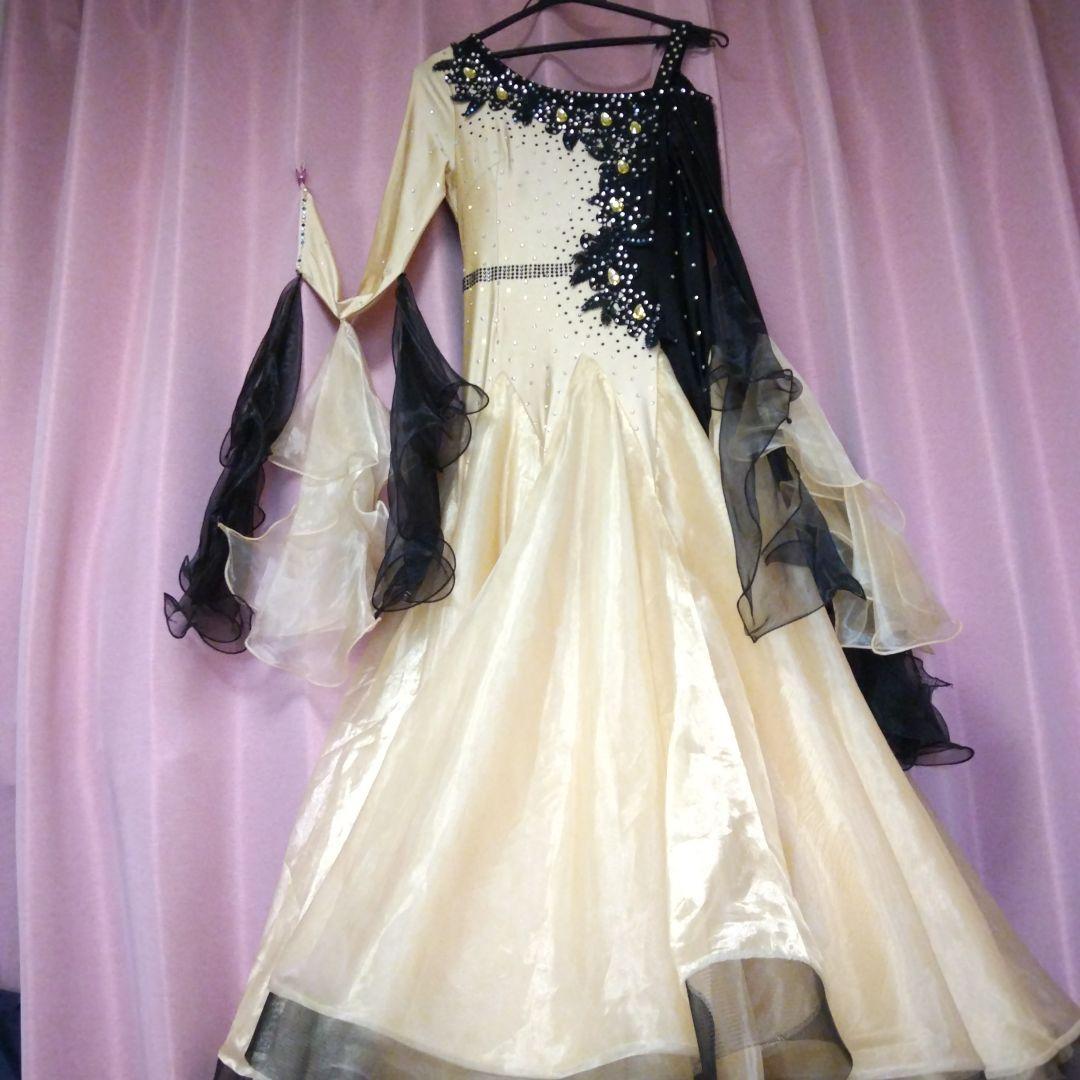 社交ダンス ドレス ビジュー付き Ｌサイズ