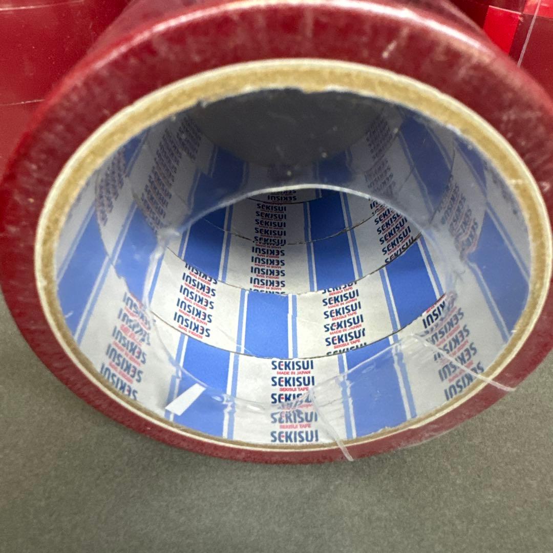 セキスイ セロテープ 【24mm×35m】5巻×20セット合計100巻 赤 印刷