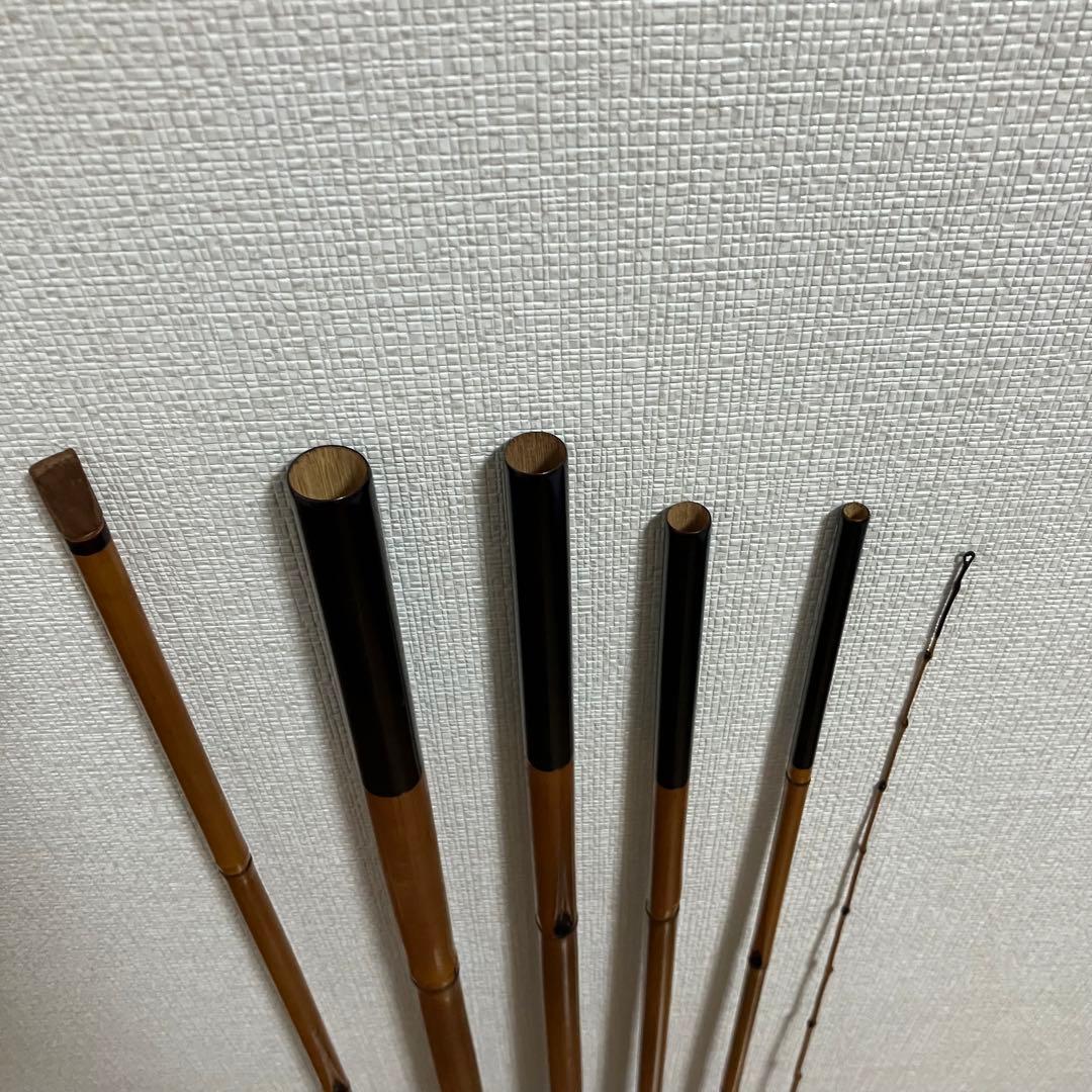 ヤマメ　渓流竿　いなり町　東作　江戸和竿　15.4尺　5本継　金ラベル