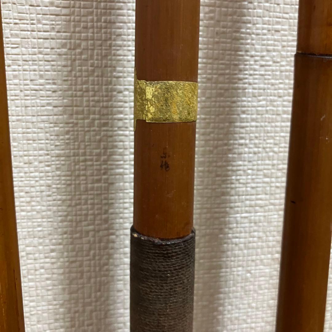 ヤマメ　渓流竿　いなり町　東作　江戸和竿　15.4尺　5本継　金ラベル