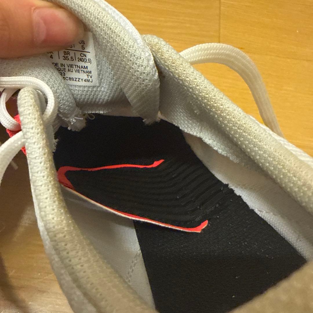 ASICS スパイクシューズ 24.0cm ホワイト/ピンク/ブラック