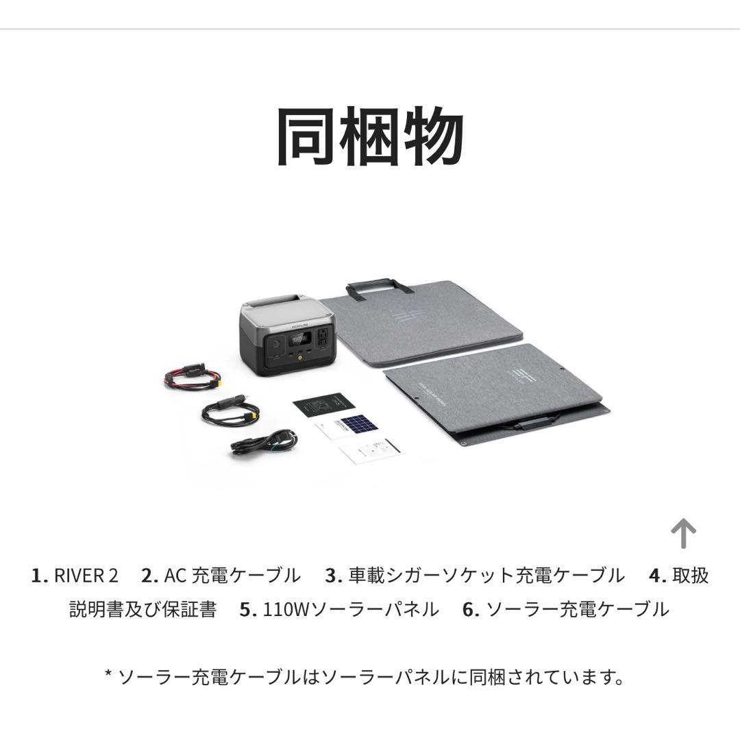 ECOFLOW 2 ソーラーパネル 専用バック 3点セット 防災対策