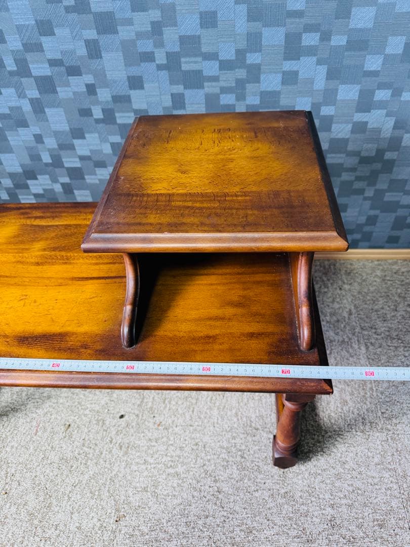 カリモク Karimoku レトロ 家具 テレフォンベンチ チェア 電話台 収納