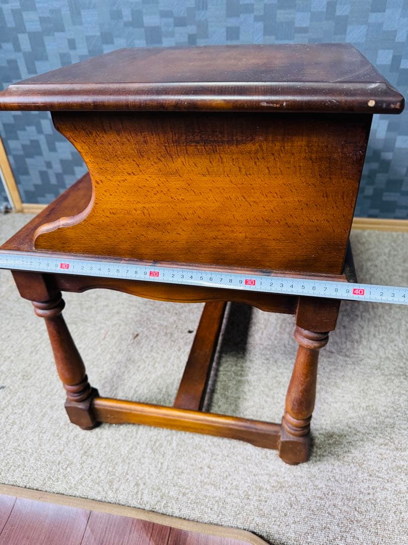 カリモク Karimoku レトロ 家具 テレフォンベンチ チェア 電話台 収納