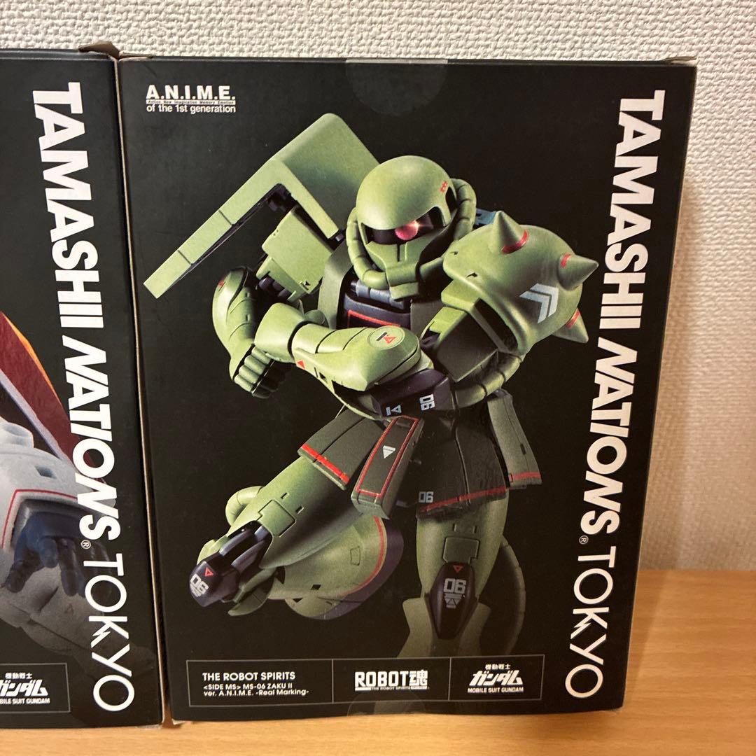 ロボット魂 3体セット　ザクⅡ シャア専用ザクⅡ RX78-2ガンダム