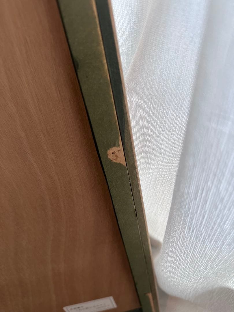 ロジェ・ボナフェ「村と大きな赤い木」シルクスクリーン/直筆サイン入り