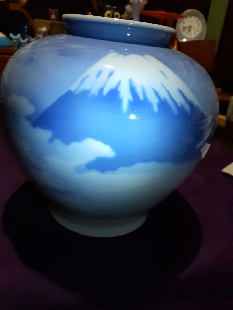 セール‼️富士山の花瓶　壺　香蘭社　森永製菓