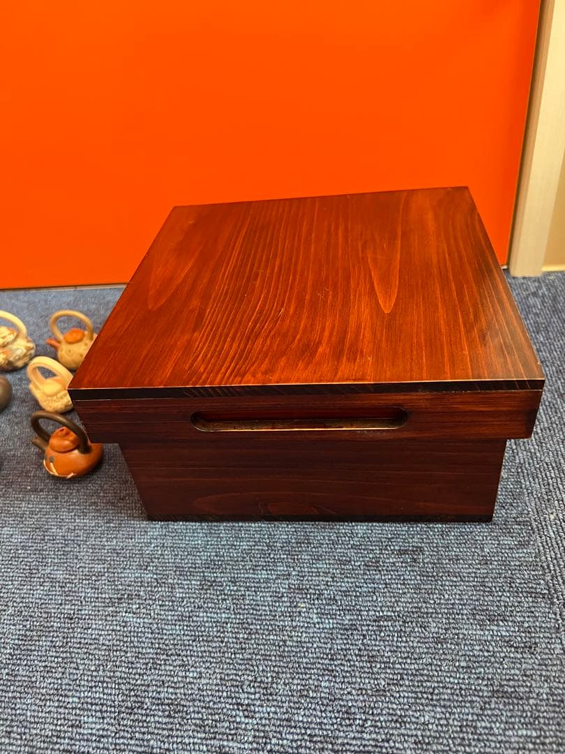 1135  急須　ミニチュア　8客　中国茶器　木箱付き