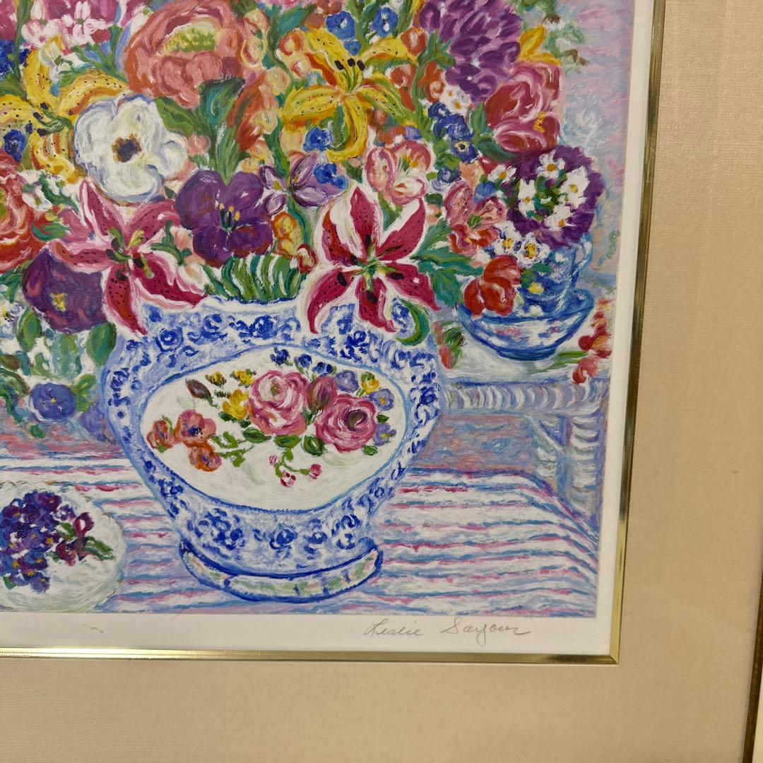 レスリー・セイヤー 「サウサリート」直筆サイン シルクスクリーン