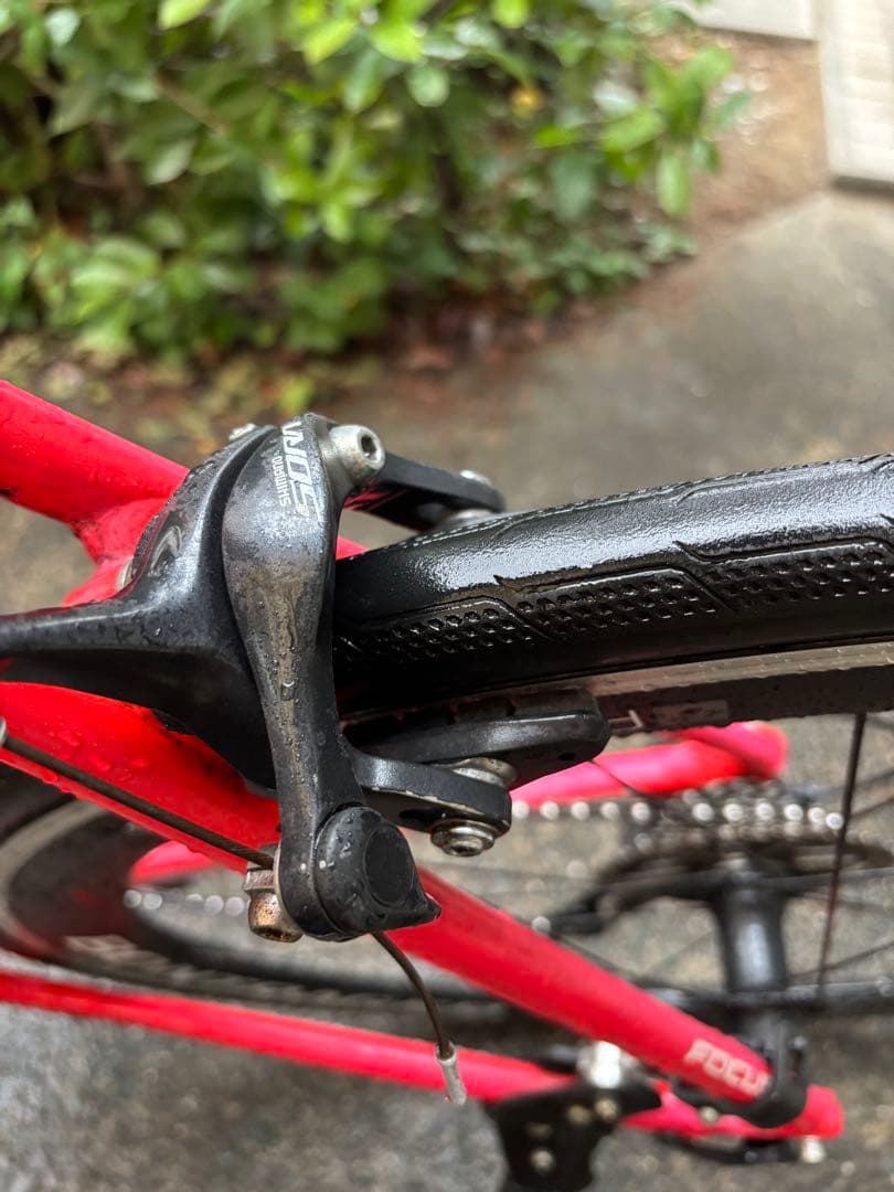 FOCUS ロードバイク レッド BONTRAGERホイール