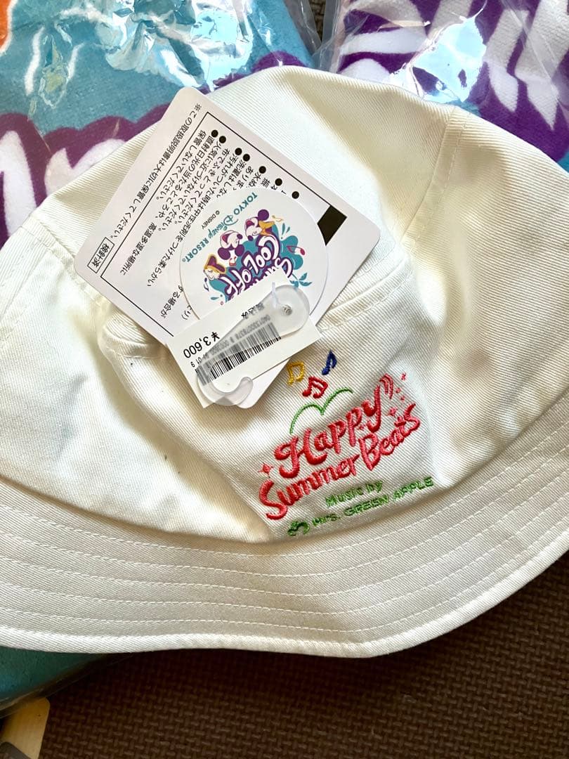 ミセス　コラボ　ディズニー　サマークールオフ　フード付きタオル　帽子