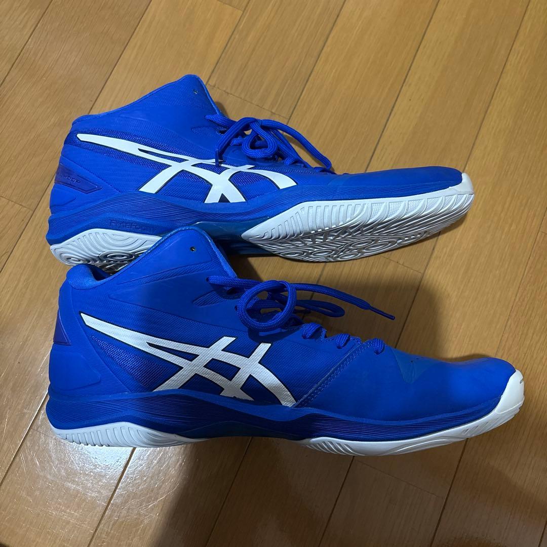 ASICS 屋内シューズ ブルー ハイカット 28cm バレーボール