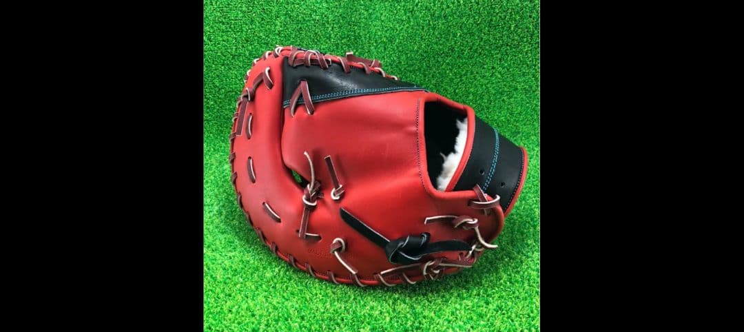 オーダーグラブ！ZETT 硬式グローブ 赤黒