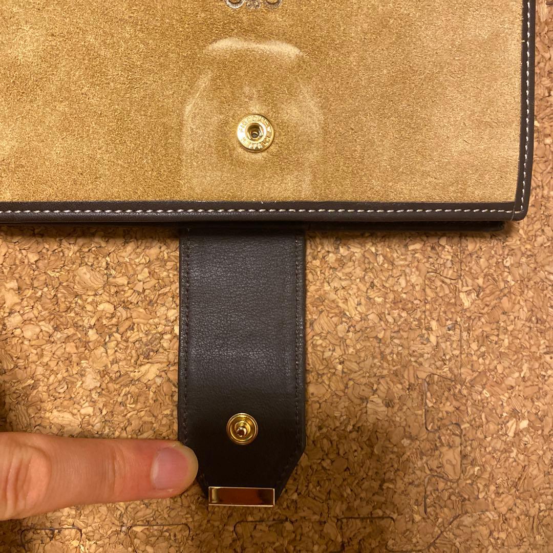 LOEWE ミニ6サイズ メモ帳 ベージュ/ネイビー