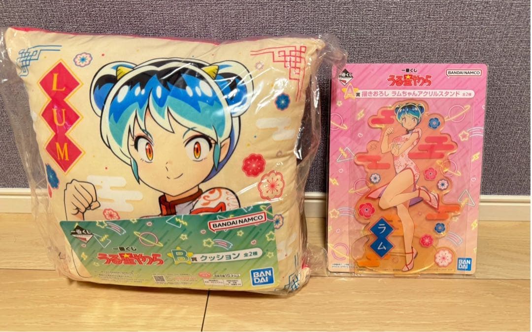 【新品.未使用品.美品】うる星やつら ラムちゃんフィギュア&クッション小物セット