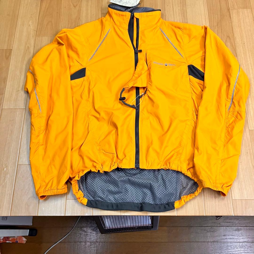 モンベル ライトシェル サイクルジャケット サイズS　パンプキン　新品