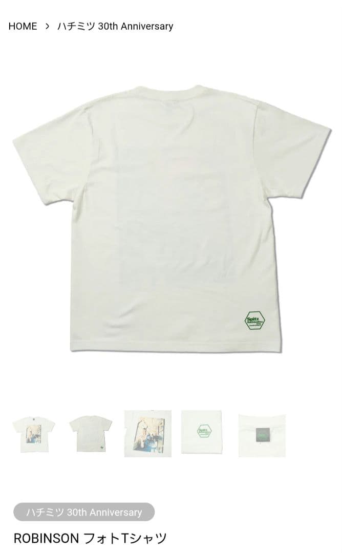 スピッツ ROBINSON フォトTシャツ(Mサイズ)