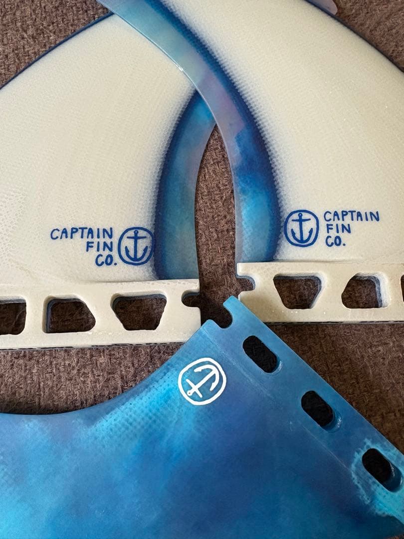 CAPTAIN FIN 2-Finセット 5.15 ホワイト/ブルー